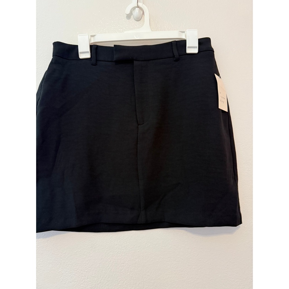 A New Day Womens Black Mini Skirt Size Medium NWT Stretch